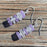 Earrings - Squares - Lavender/White - SLS