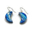 Earrings - Moon - Sea Blue - 0235.90SB