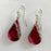 Earrings - Lotus - Cranberry Red - 0285.10CR