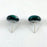 Earrings - Medium Dot - Rainbow Green - 0105.20RG