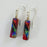 Earrings - Mini Rectangle - Rainbow Red - 0240.10RR