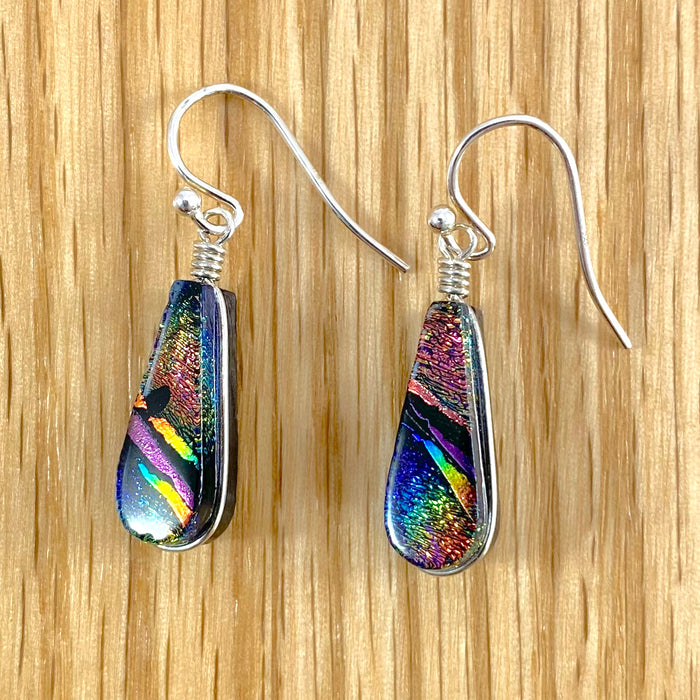 Earrings - Mini Teardrop - Rainbow Purple - 0265.30RP