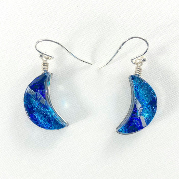 Earrings - Moon - Cobalt Blue - 0235.90CB
