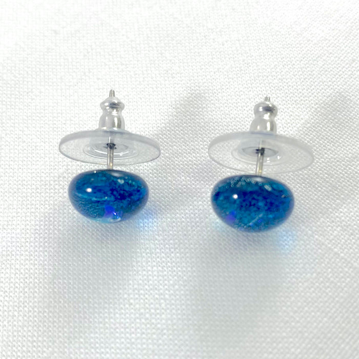 Earrings - Small Dot - Sea Blue - 0100.90SB