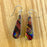 Earrings - Teardrop - Rainbow Red - 0225.10RR