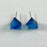 Earrings - Triangle Post - Sea Blue - 0125.90SB