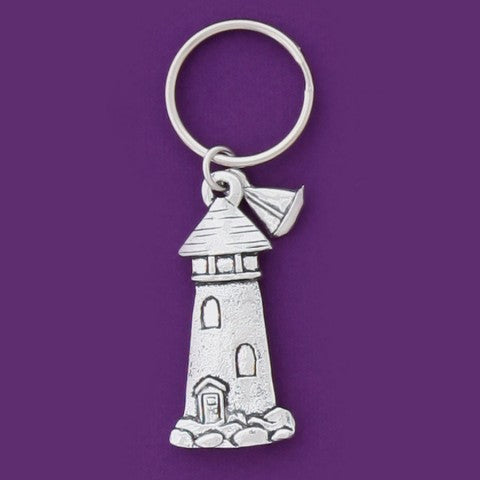 Key Chain - Lighthouse - Sailboat Accent - KC-75