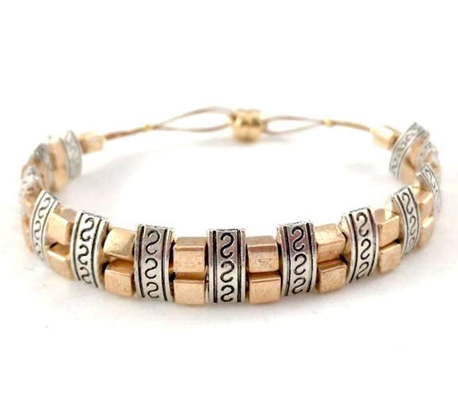 Magnetic Bracelet - Gold and Silver Two by One