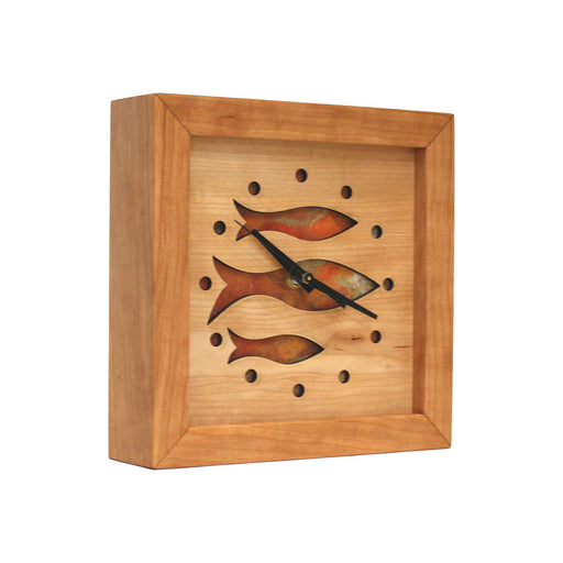Clock - Box Clock - Fish at School