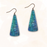 Earrings - Long Pick - Blue Green Whimsy - GUZ