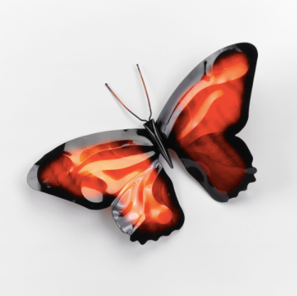 Garden Stake - Butterfly - Orange