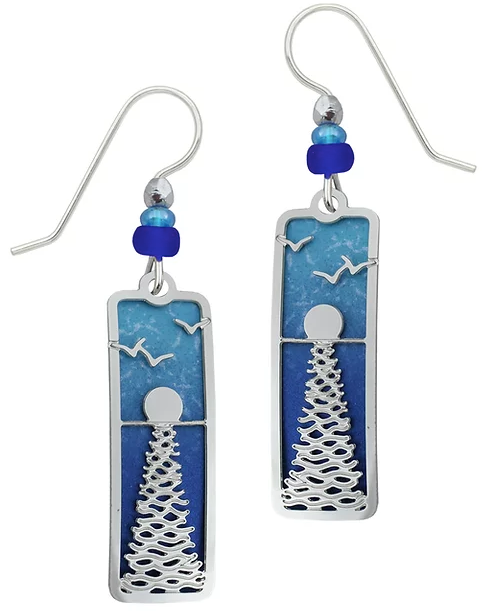 Earrings - Sun with Reflection - 7718