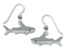 Earrings - Whimsical Grey Shark - 1712