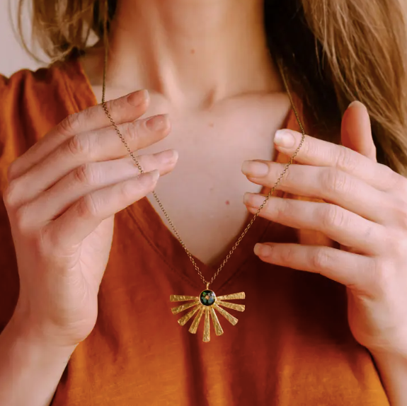 Necklace - Opal Sun