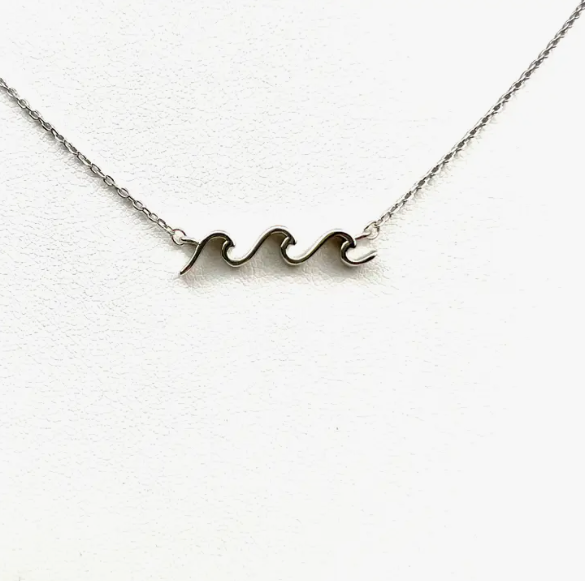 Necklace - Triple Wave - Sterling Silver