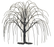Small Willow Wire Tree - Black