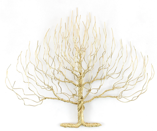 Small Regular Wire Tree - Gold