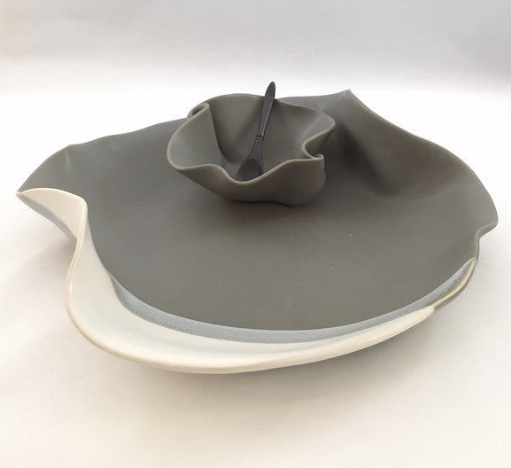 Small Dip Set - Grey and White