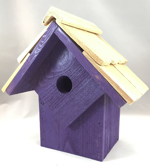 Bird House - Summer Home - Purple