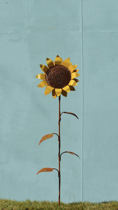 Garden Stake - Sunflower - Small - Painted