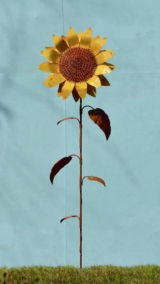 Garden Stake - Sunflower - Medium - Painted