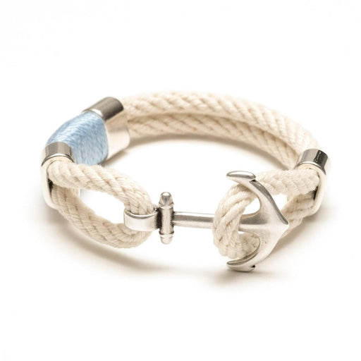 Bracelet - Waverly - Ivory/Light Blue - Silver - Small