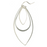 Earrings - Sterling Silver - Triple Dangle - F54-SS