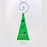 Ornament - Candy Tree with Dichroic Dots - Classic - Green