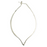 Earrings - Sterling Silver - Leaf Hoop - H8-ss