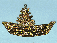 Ornament - Gold Plated Dory with Christmas Tree