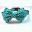 Dog Collar - Jade Bow Tie - Large