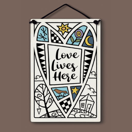 Tile - Large Rectangle - Love Lives Here - 534
