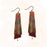 Earrings - Autumn Trees Double Rectangle and Dangle - ME1TE