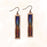 Earrings - Night Fire with Copper Outline - ME9SE