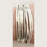 Leather Tube Bracelet - Silver Tubes - Pearl/Off White - Small