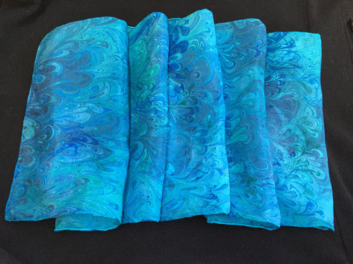 Silk Scarf - Jeweled Turquoise