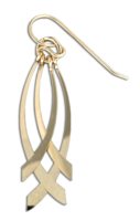Earrings - Gold Filled - Criss Cross- F71-gf