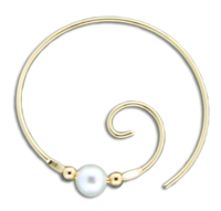 Earrings - Gold Filled - Zoru Pearl Earring - FW46-gf