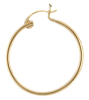 Earrings - Gold Filled - Hollow Hoop - 30mm - H56-gf