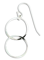 Earrings - Sterling Silver - Married Link Earring- L25-ss