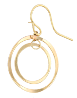 Earrings - Gold Filled - Encircled Link - L26-gf